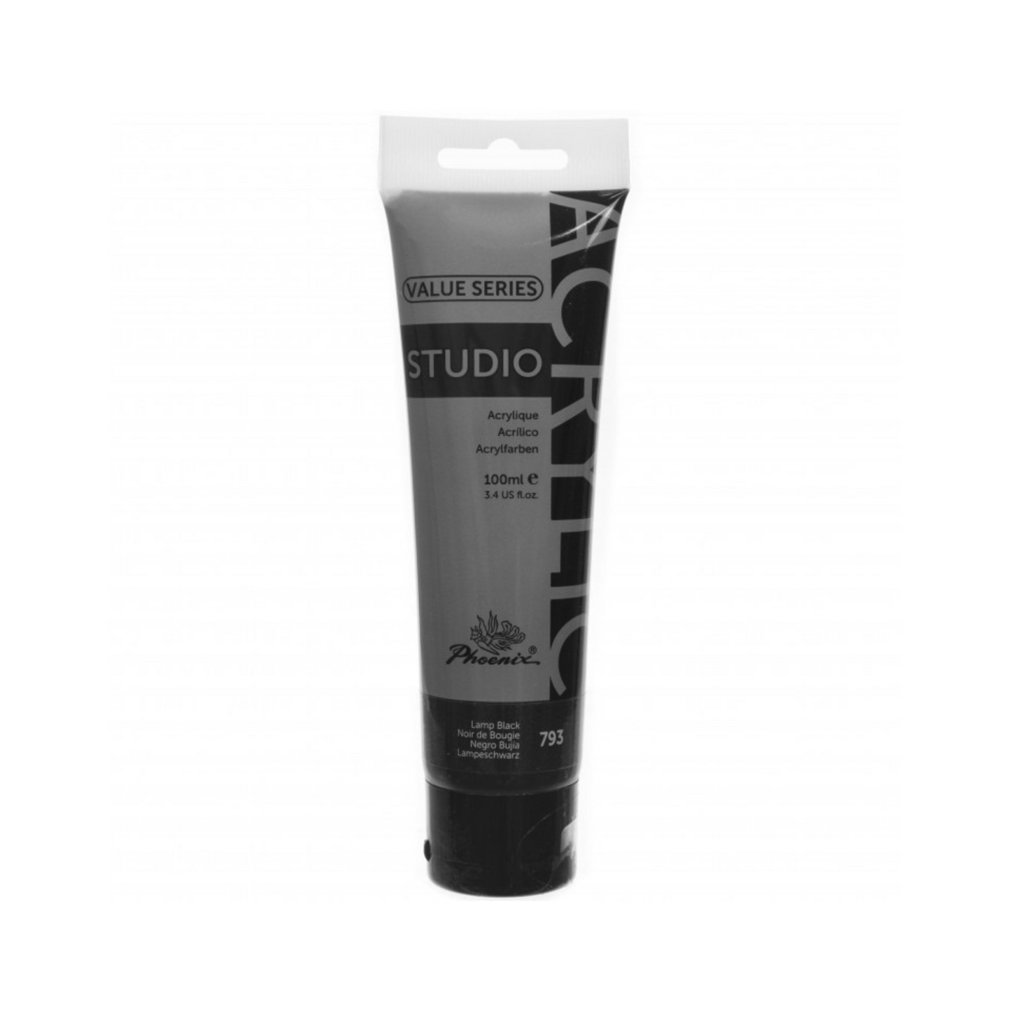 ACRILICA STUDIO ( 100 ML ) NEGRO 793