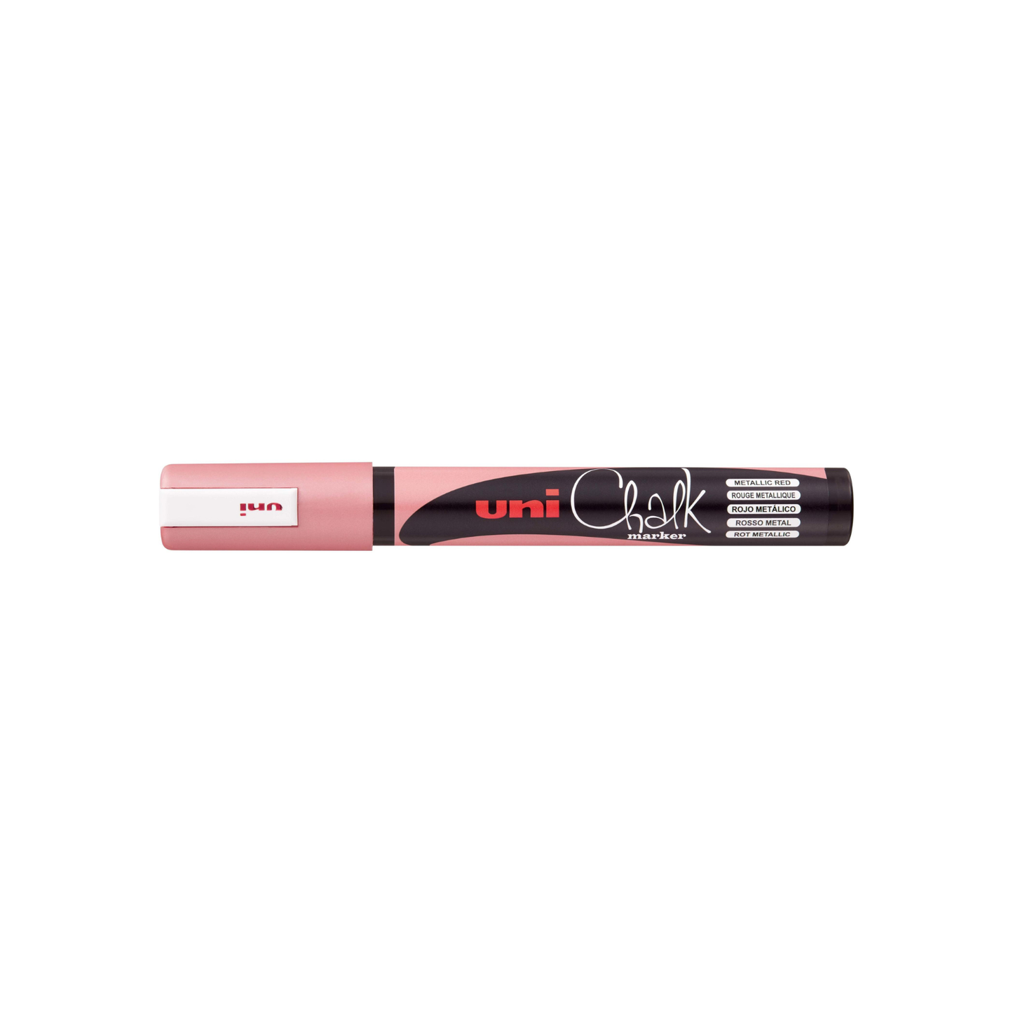 MARCADOR P/PIZARRA BLANCA CHALK (5mm) ROJO METALICO