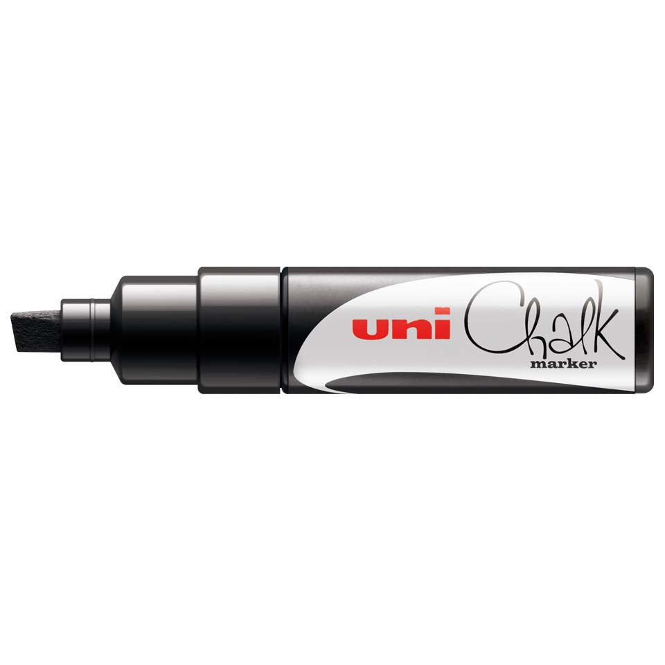 MARCADOR P/PIZARRA BLANCA CHALK (8mm) NEGRO