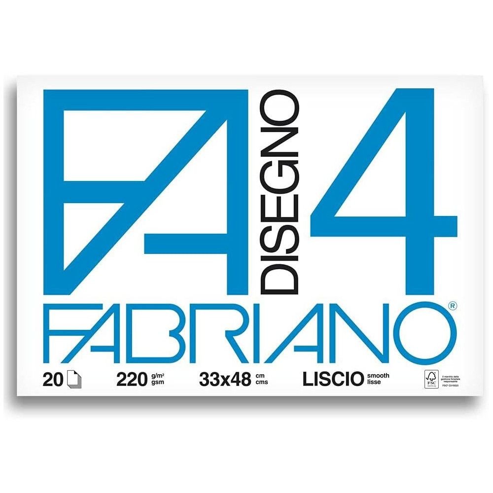 LIBRETAS PAPEL FABRIANO (33 X 48CM) BCA 20H 220G (liscio)