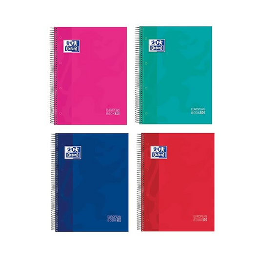 CUADERNO EN ESPIRAL A5  80H 1 DIV. COLORES Surtidas TD