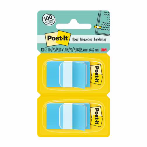 POST IT BANDERITA (1 X 1.7 in) AZUL 2/1 BL