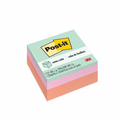 POST-IT NOTES CUBE (1-7/8 X 1-7/8)
