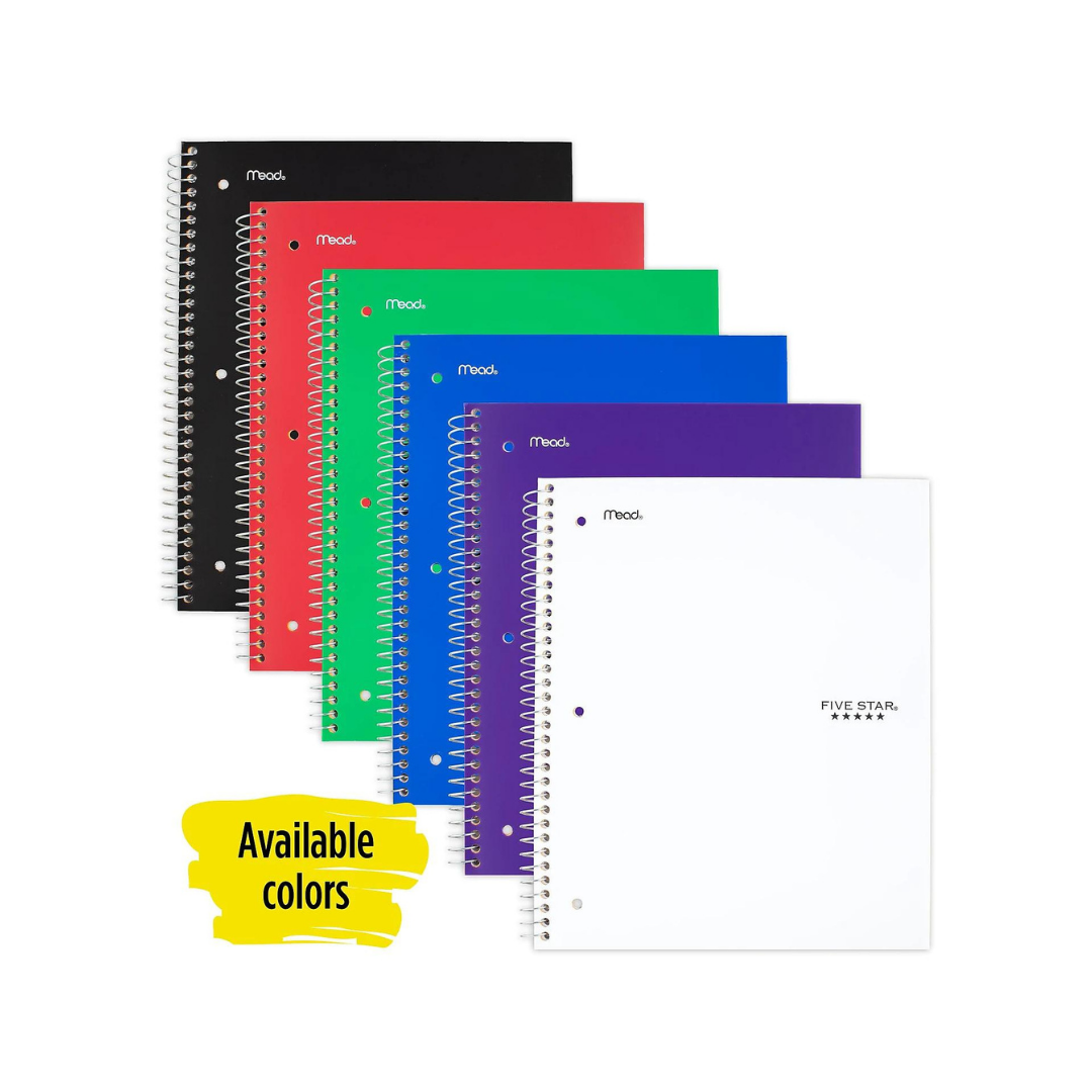 CUADERNO EN ESP. FIVE START (10.5 X 8) PAQ. 12