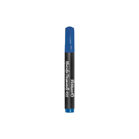 MARCADOR PERMANENTE AZUL PAQ. 10