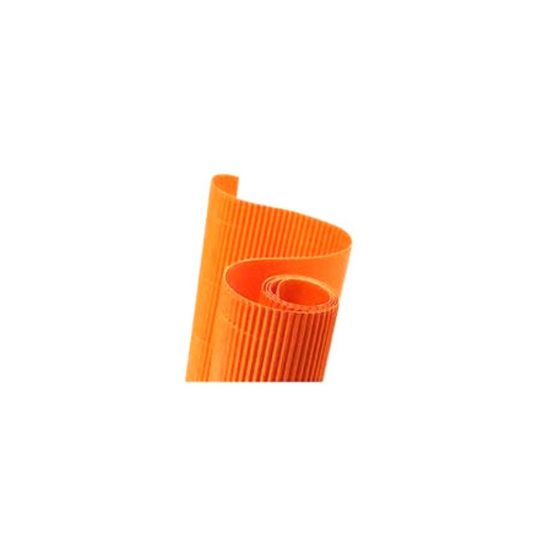 CARTON ONDULADO (50 X 65 cm) NARANJA PAQ. 10