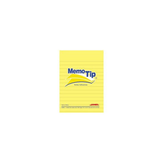 NOTAS ADHESIVAS (4 X 6) RAYADO 100/1 #58R PAQ. 12