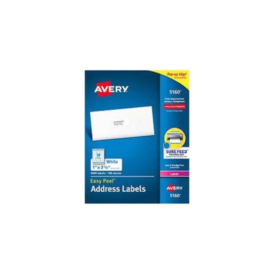 ETIQUETAS P/LASER  (1x2-5/8) 3000L UNIDAD 1