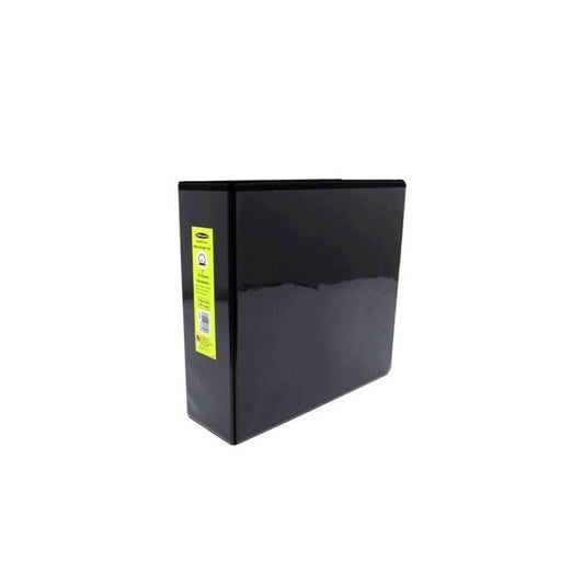 CARPETAS 3" C/PLASTICO FRONTAL NEGRA PAQ. 12