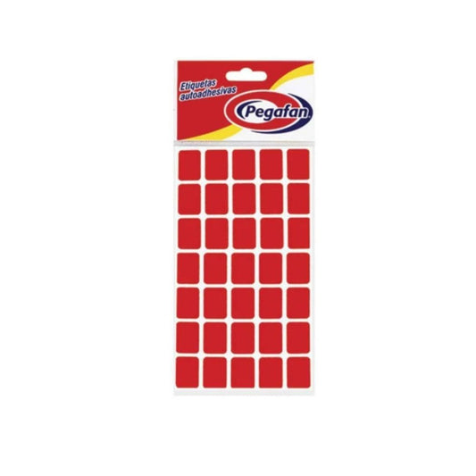 ETIQUETAS (1 X 3) FLUO ROJO 100/1 (23.5x76mm) PAQ. 18