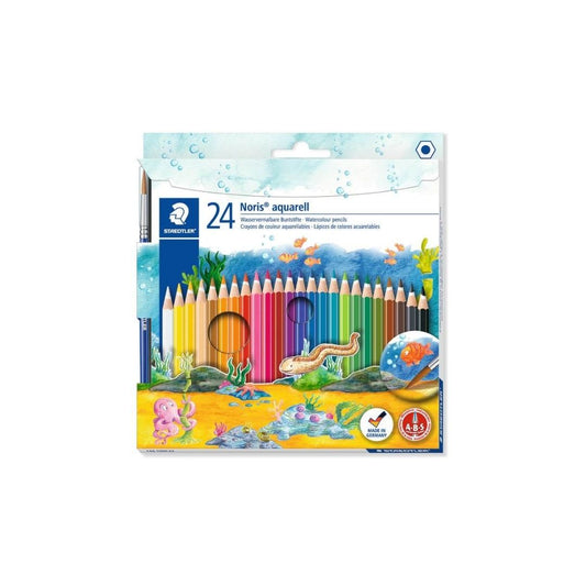 JUEGO LAPICES ACUARELABLES 24/1 NORIS PAQ. 5