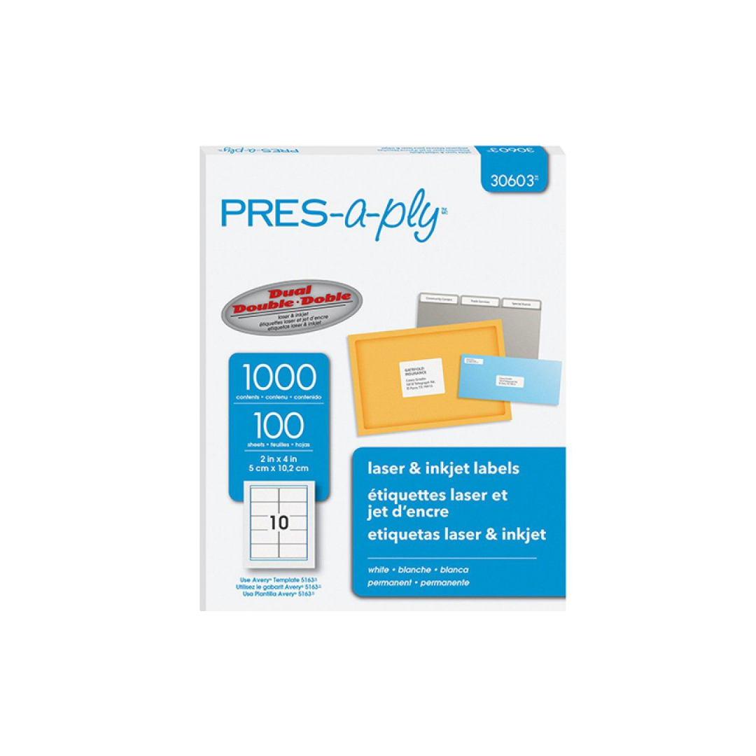 ETIQUETAS P/PRINTER (2 X 4) 1000L