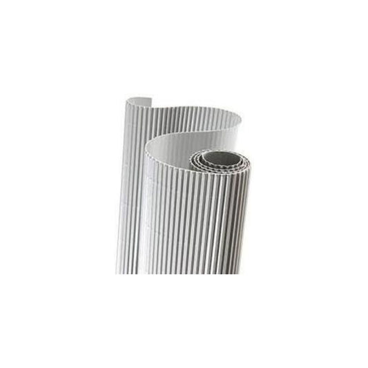 CARTON ONDULADO (50 X 65 cm) PLATA PAQ. 10