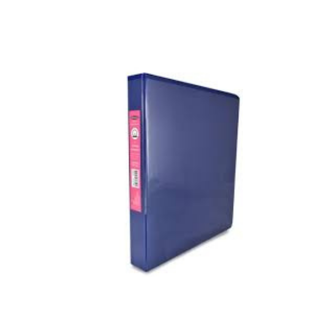 CARPETAS 1.5" C/PLASTICO FRONTAL AZUL (O) PAQ. 12