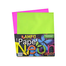 PAPEL BOND (8.5 X 11) 100/1 NEON SURTIDO UNIDAD 1