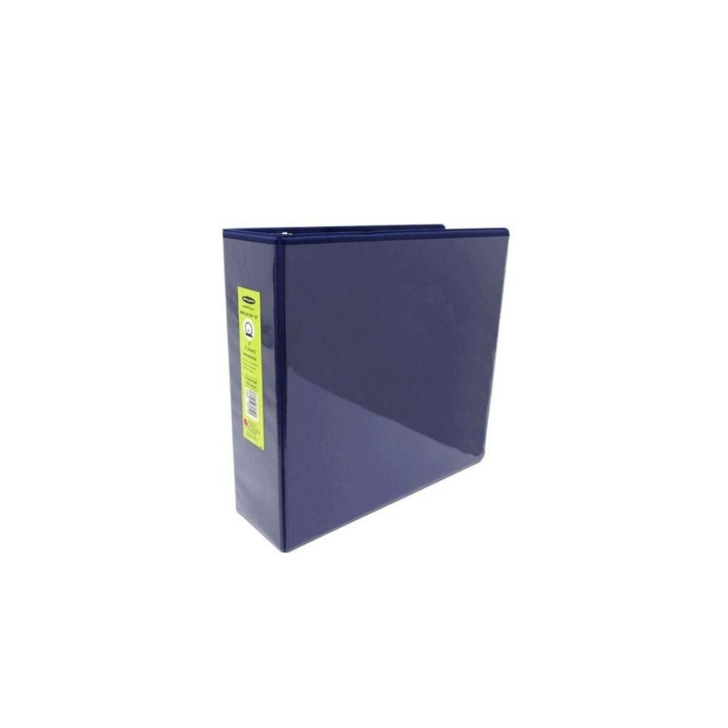 CARPETAS 3" C/PLASTICO FRONTAL AZUL PAQ. 12