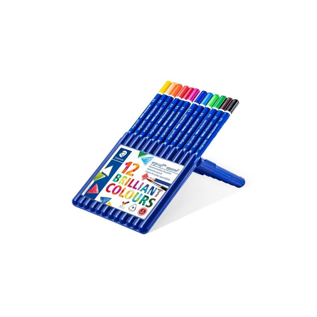 JUEGO LAPICES COLORES ACUARELABLES ABS 12/1 PAQ. 5