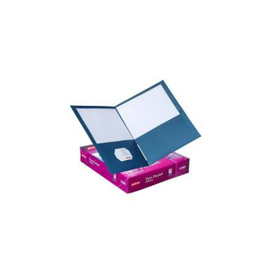 FOLDERS C/BOLSILLO AZUL OSC. PAQ. 25