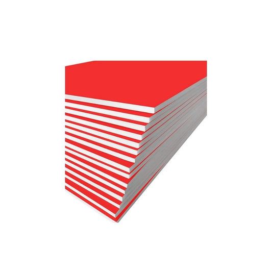CARTON FOAM BOARD 3/16 (32X40) ROJO PAQ. 10