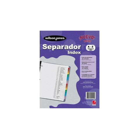 SEPARADOR P/CARPETAS ALFABETICO (00510) UNIDAD 1
