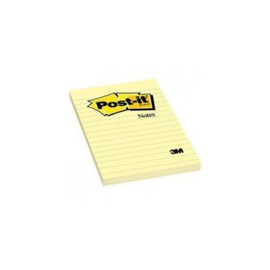 POST-IT (4 X 6) C/LINEAS AMARILLO PAQ. 12