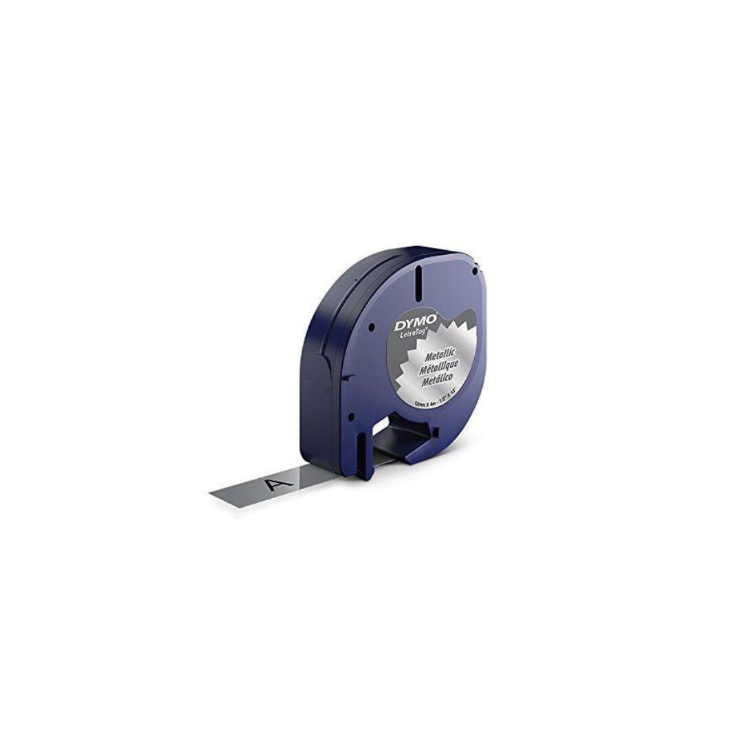 CINTAS P/ROTULADORA LETRATAG 1/2 PLATA BL PAQ. 6