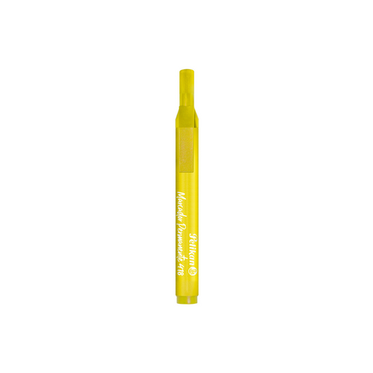 MARCADOR PERMANENTE LARGO  AMARILLO PAQ. 10