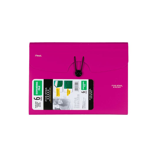 FOLDERS ACORDEON 6 DIV SURTIDO PAQ. 6
