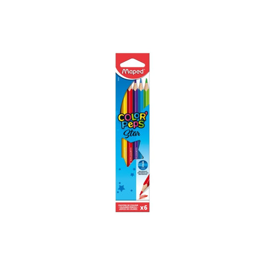 JUEGO LAPICES COLORES COLOR PEPS STAR  6/1 BL PAQ. 24