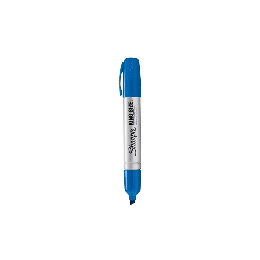 MARCADOR PERMANENTE SHARPIE KING SIZE AZUL PAQ. 12