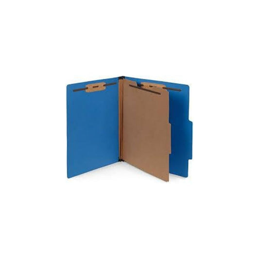 FOLDERS PARTITION (8.5 X 11) 6 DIV. AZUL OSC PAQ. 15
