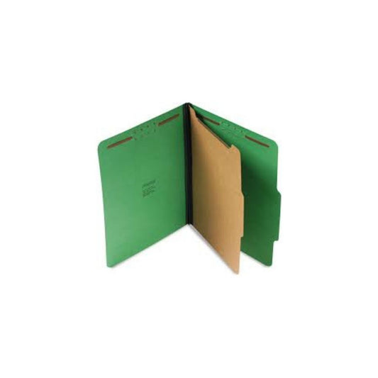 FOLDERS PARTITION (8.5 X 11) 4 DIV. VERDE OSC PAQ. 20