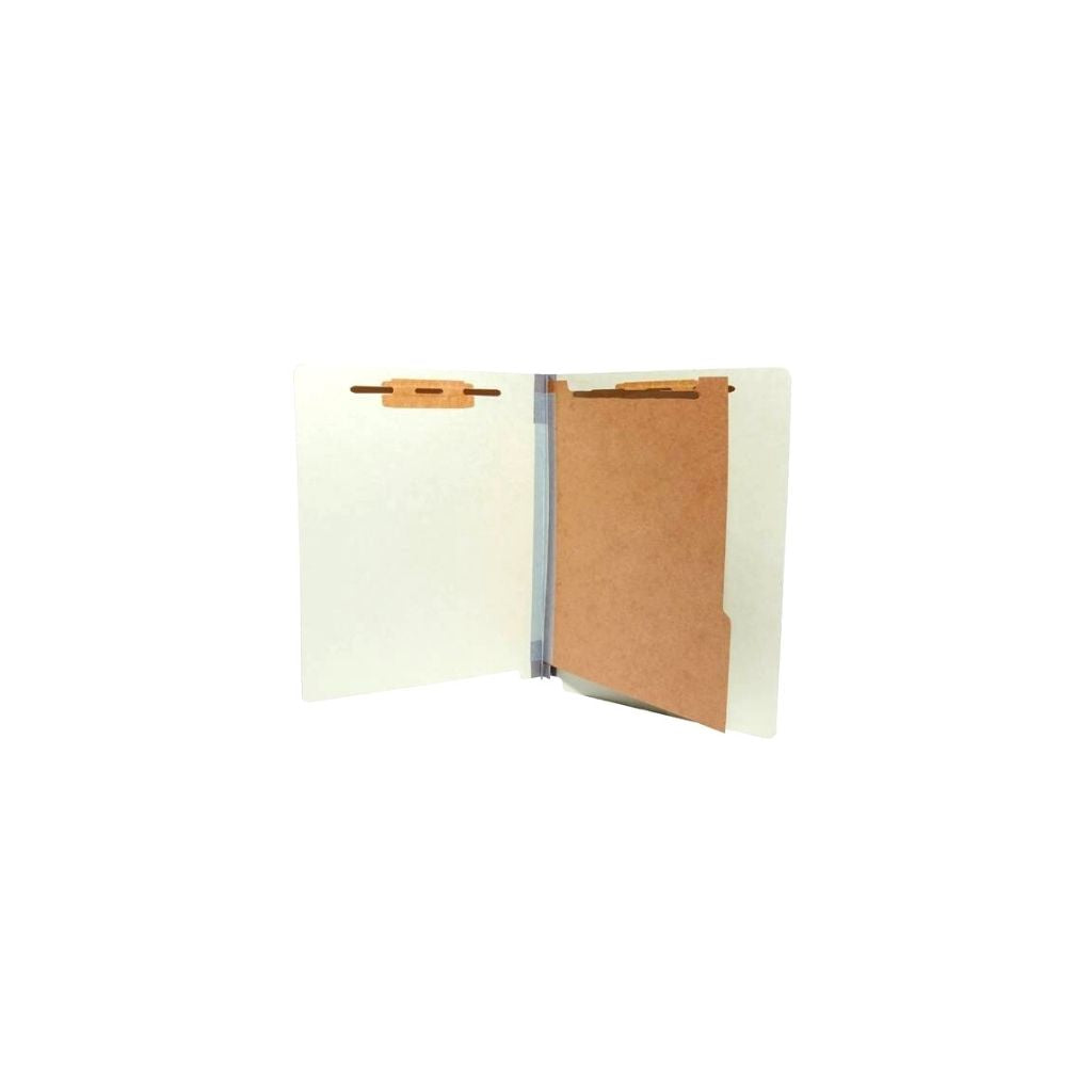 FOLDERS PARTITION (8.5 X 11) 4 DIV. VERDE CLARO PAQ. 20
