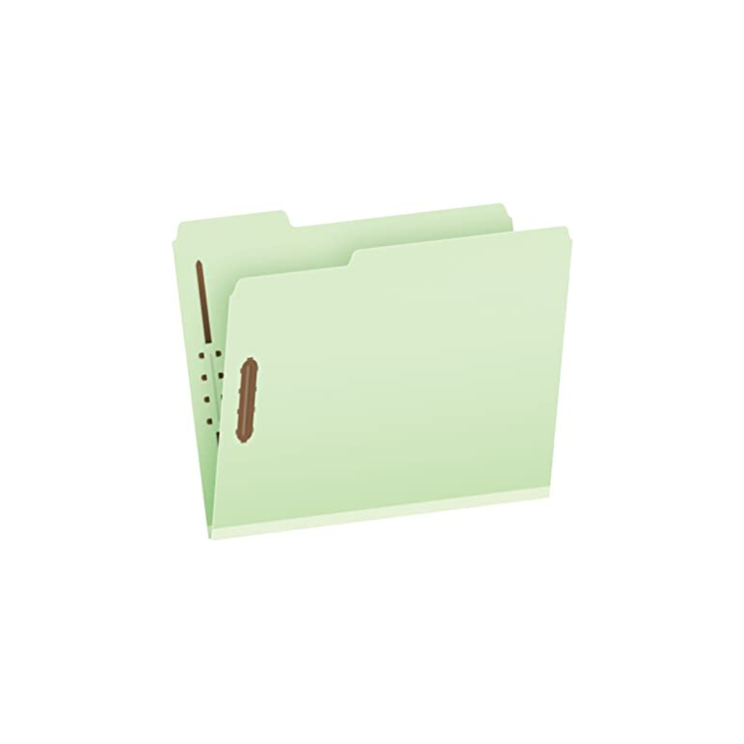 FOLDERS PRESSBOARD T. BLOCK VERDE OSC PAQ. 25