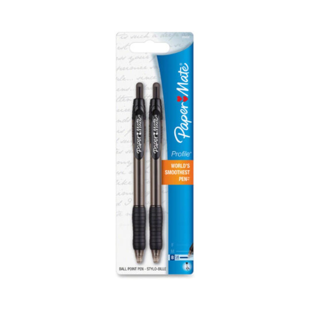BOLIGRAFOS PROFILE 1.4mm 2/1 NEGRO CLICK PEN