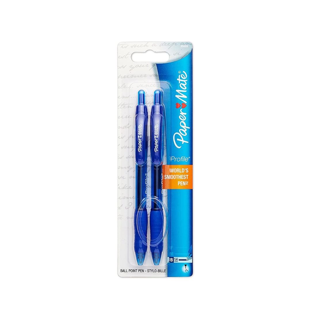 BOLIGRAFOS PROFILE 1.4mm 2/1 AZUL CLICK PEN