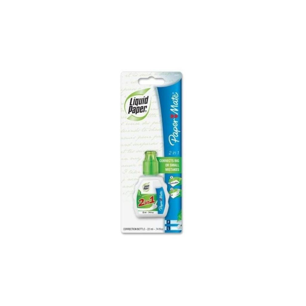 CORRECTOR LIQUIDO 2 in 1 (Pen & Brush Combo) BLISTER PAQ. 6