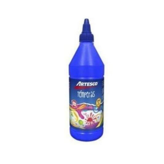 TEMPERA 250 ML AZUL PAQ. 3