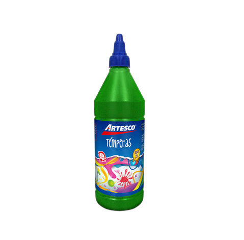 TEMPERA 250 ML VERDE PAQ. 3