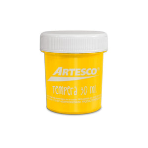 TEMPERA  30 ML AMARILLA PAQ. 30