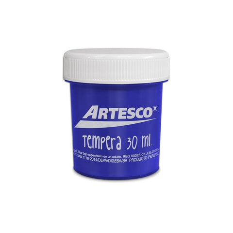 TEMPERA  30 ML AZUL PAQ. 30