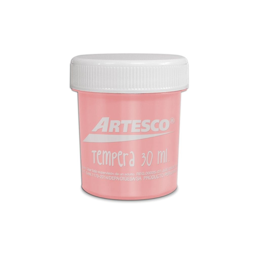 TEMPERA  30 ML ROSADO PAQ. 30