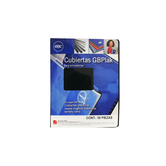 CUBIERTAS PLASTICAS C/LINEA 25 PAR CARTA VERDE OSC. CLEAR GBPLAK UNIDAD 1