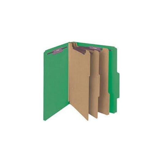 FOLDERS PARTITION (8.5 X 11) 8 DIV. VERDE PAQ. 10