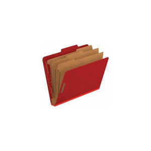 FOLDERS PARTITION (8.5 X 11) 8 DIV. ROJO PAQ. 10