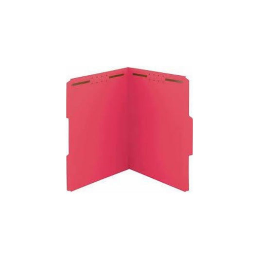 FOLDERS PARTITION SIMPLE (8.5 X 11) ROJO  2 GAN. PAQ. 25