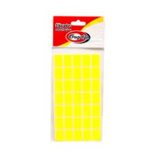 ETIQUETAS (1/2 X 3/4) 500/1  AMARILLA (19x13mm) PAQ. 12