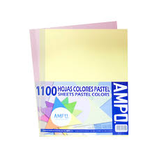 PAPEL BOND (8.5 X 11) 100/1 PASTEL VERDE UNIDAD 1