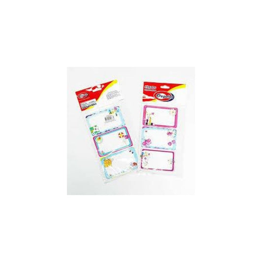 ETIQUETAS ADHESIVAS ESCOLARES TEENS PAQ. 12