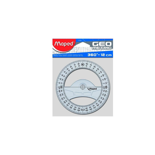 TRANSPORTADOR 360º/12CMS BL PAQ. 20